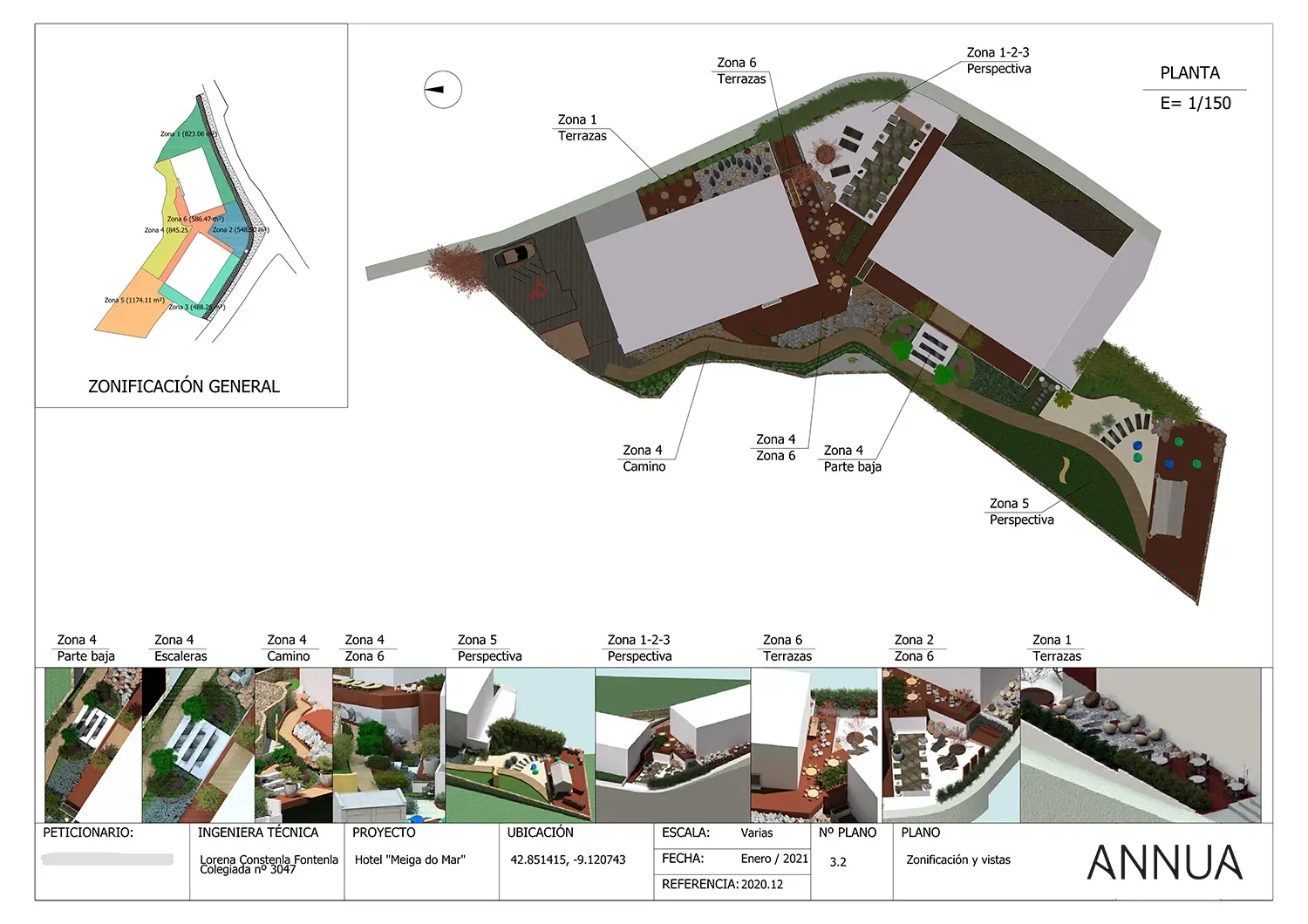 proyecto paisajistico carnota perspectiva
