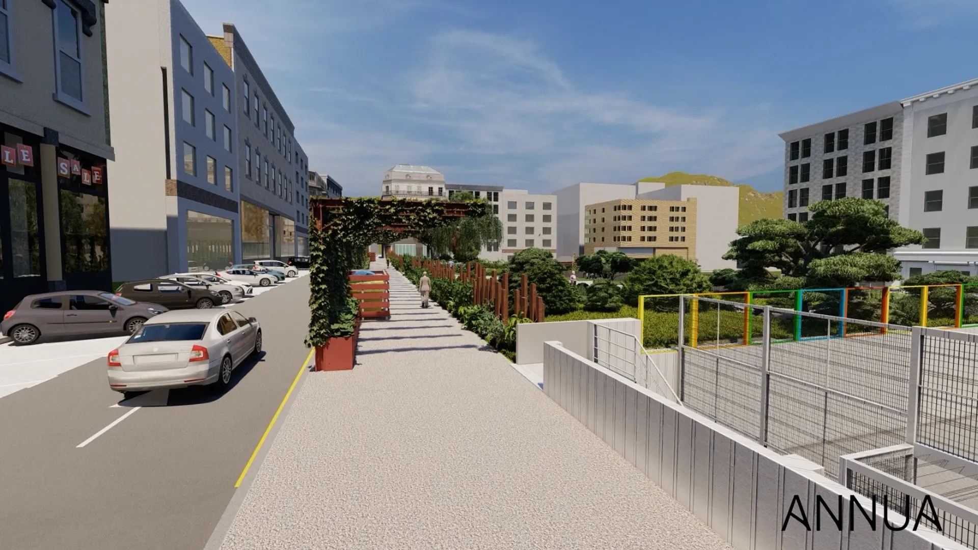 proyecto paisajistico parque publico burela