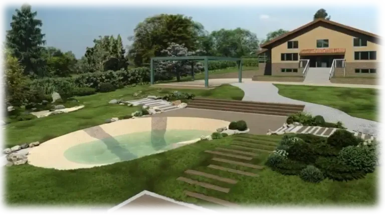 jardin piscina arena lalin