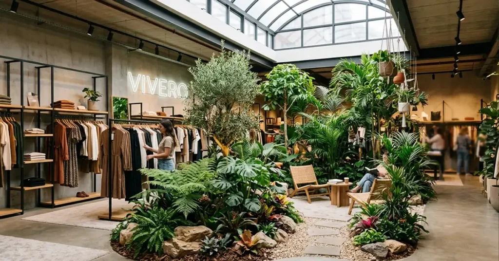paisajismo diseño jardines interiores tiendas retail