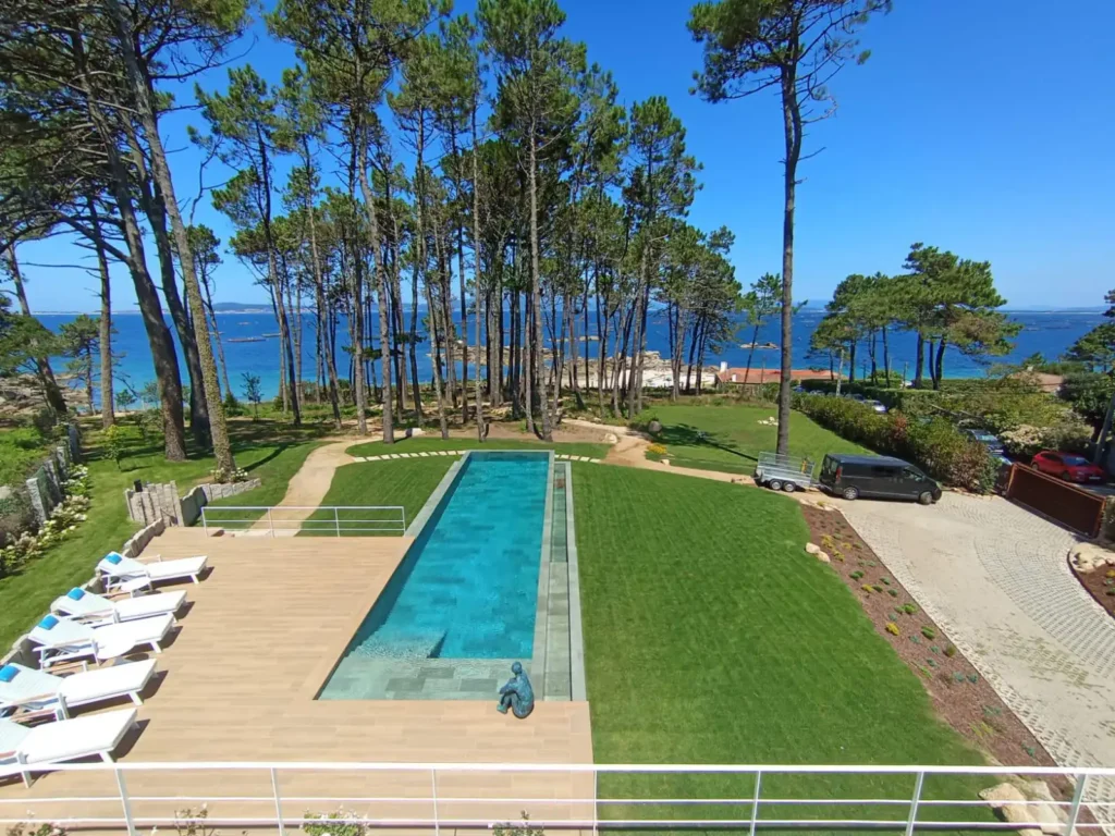 proyecto paisajistico piscina o grove